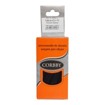 Шнурки для обуви плоские в упаковке Черный 120 см CORBY